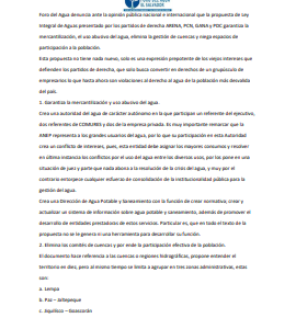 Comunicado de Prensa Ley Privatizadora 15 de junio de 2017