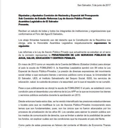 Pieza de Correspondencia Préstamo Contingencial